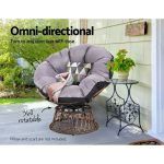 Gardeon Outdoor Chairs Outdoor Furniture Papasan Chair Wicker Patio - Image 4