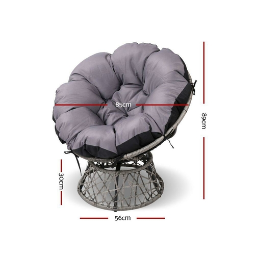 ODF-PAPASAN-CH-GE-01.jpg Gardeon Outdoor Chairs Outdoor Furniture Papasan Chair Wicker Patio - Image 1