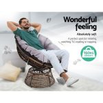 Gardeon Outdoor Lounge Setting Furniture Wicker Papasan Chairs Table - Image 3