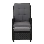 Gardeon Recliner Chair Sun lounge Wicker Lounger Outdoor Furniture - Image 2