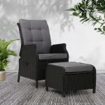 Gardeon Recliner Chair Sun lounge Wicker Lounger Outdoor Furniture - Image 6