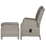 Gardeon 2PC Recliner Chair Sun lounge Wicker Lounger Outdoor Furniture - Image 3