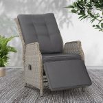 Gardeon Recliner Chairs Sun lounge Wicker Lounger Outdoor Furniture - Image 6