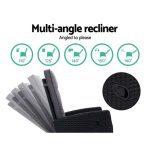 Gardeon 5PC Recliner Chairs Table Sun lounge Wicker Outdoor Furniture - Image 3