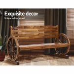 Gardeon Garden Bench Wooden Wagon Chair 3 Seat Outdoor Furniture - Image 11