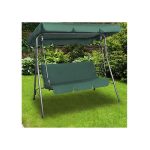Outdoor Swing Bench Seat Chair Canopy Furniture 3 Seater Garden - Image 6