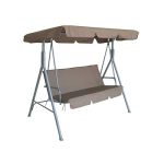 Outdoor Swing Bench Seat Chair Canopy Furniture 3 Seater Garden - Image 4