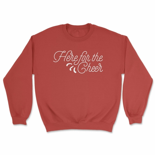 Product-4_ed92f18f-d028-4e9d-9063-9f447cf83847.jpg Here For The Cheer Sweatshirt - Image 1