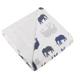Blue Elephants and Spotted Wave Newcastle Blanket - Image 4