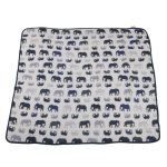 Blue Elephants and Spotted Wave Newcastle Blanket - Image 2