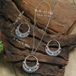 Rustic Tribal Necklace & Earrings Set – Natural Stone Jewelry - Image 3