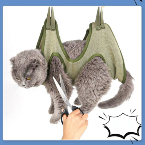 Screenshot2023-05-19at5.29.38PM.png Cat Grooming Restraint Bag with Hammock - Image 1