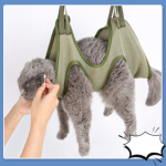 Cat Grooming Restraint Bag with Hammock - Image 2