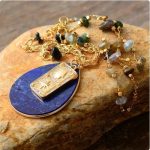 Lapis Lazuli Spiritual Teardrop Necklace - Image 2