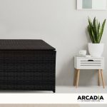 Arcadia Furniture Outdoor Rattan Storage Box Garden Toy Tools Shed UV - Image 3