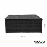 Arcadia Furniture Outdoor Rattan Storage Box Garden Toy Tools Shed UV - Image 5