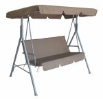 Milano Outdoor Swing Bench Seat Chair Canopy Furniture 3 Seater Garden - Image 4
