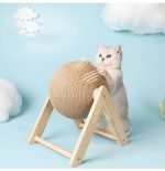 Sleek Wood And Sisal Vertical Cat Toy: The Ultimate Furniture - Image 10