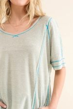 And The Why Reversed Stitch Basic T Shirt - Image 2