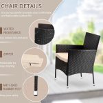 Patio Furniture Set 4 Pieces Outdoor Rattan Chair Wicker Sofa Garden - Image 5