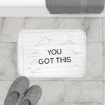 You Got This Pencil Font Bath Mat - Image 2
