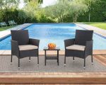 Patio Furniture Set Outdoor Furniture Wicker Bistro Rattan Chair - Image 5