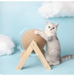 Sleek Wood And Sisal Vertical Cat Toy: The Ultimate Furniture - Image 2