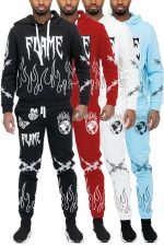 Chenille Flame Sweat Suit - Image 2