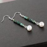 African Turquoises Pearl  Earrings - Image 2