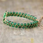 Green Agate Crystal Butterfly Bracelet - Image 3