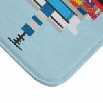 Cargo Ship In the Ocean Front Bath Mat - Image 3