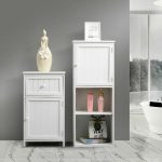 Levede 2 in 1 Bathroom Tallboy Furniture Toilet Storage Cabinet - Image 18