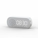 Music Alarm Clocks Mirror FM Radio LED Bluetooth Speaker - Image 6