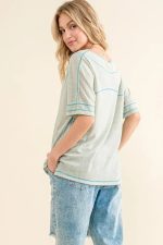 And The Why Reversed Stitch Basic T Shirt - Image 5