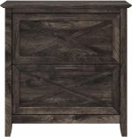 Bush Furniture Key West 2 Drawer Lateral File Cabinet in Dark Gray - Image 6