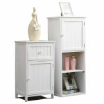 Levede 2 in 1 Bathroom Tallboy Furniture Toilet Storage Cabinet - Image 6