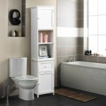 Levede 2 in 1 Bathroom Tallboy Furniture Toilet Storage Cabinet - Image 9