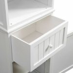 Levede 2 in 1 Bathroom Tallboy Furniture Toilet Storage Cabinet - Image 5