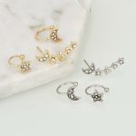 Moon & Star Earring and Cuff Set - Image 2