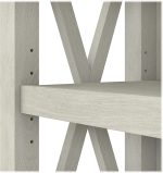 Linen White Oak Bookcase Set by Bush Furniture - Image 5