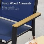 4-Piece Outdoor Textilene Patio Conversation Set, Backyard Furniture - Image 4