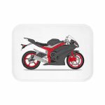 Red Motorcycle Bath Mat - Image 2