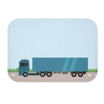 Truck On The Road Bath Mat - Image 2