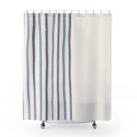 Blue Striped Shower Curtain