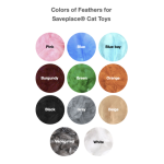 Saveplace® Cat Toy 'CAROUSEL' - Various Colors Feathers - Image 2