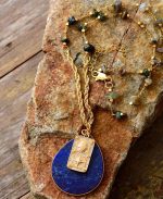 Lapis Lazuli Spiritual Teardrop Necklace - Image 3