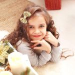 2pcs Sparkling Gold Sequin Bow Hair Clips – Glitter Hair for Girls - Image 4