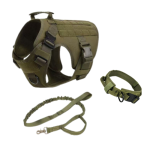 Military Dog Tactical Harness, Collar, and Leash Gear (Complete Set) - Image 4