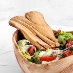 Handmade Olive Wood Salad Hands – 2-Piece Serving Set - Image 4
