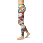 Womens Comic Book Leggings - Image 4